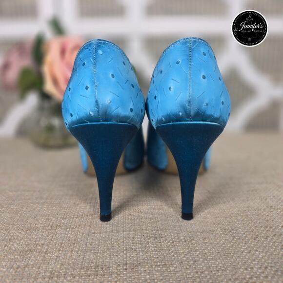 Dyeables Vintage Teal/Turquoise Sweet Dream Heels Size 7B - Picture 5 of 16